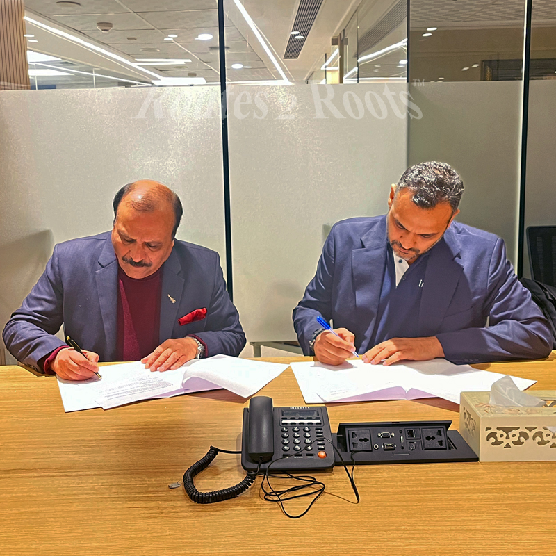 Routes 2 Roots Signed MOU with Jump Ball Adentures Pvt. Ltd.