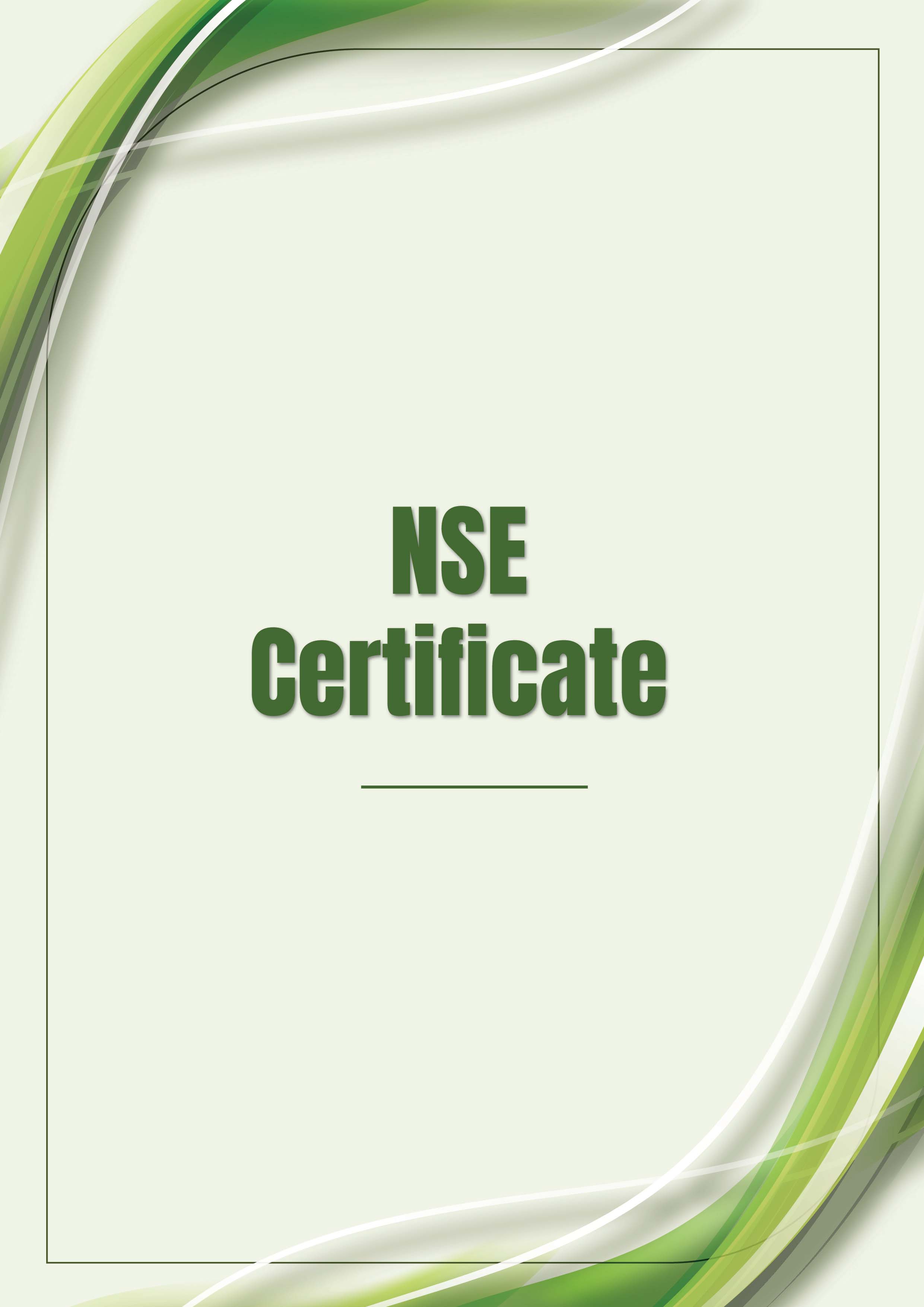 NSC Certificate